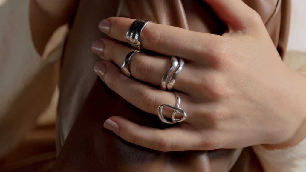 An image showing some sterling silver rings